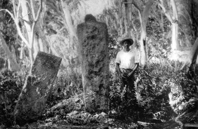 Marae Ramapohia de Fangatau. Photo Bishop-museum-1938