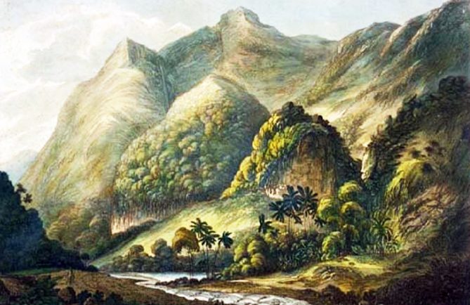 A view of Matavai. Painting by John Webber. 1780