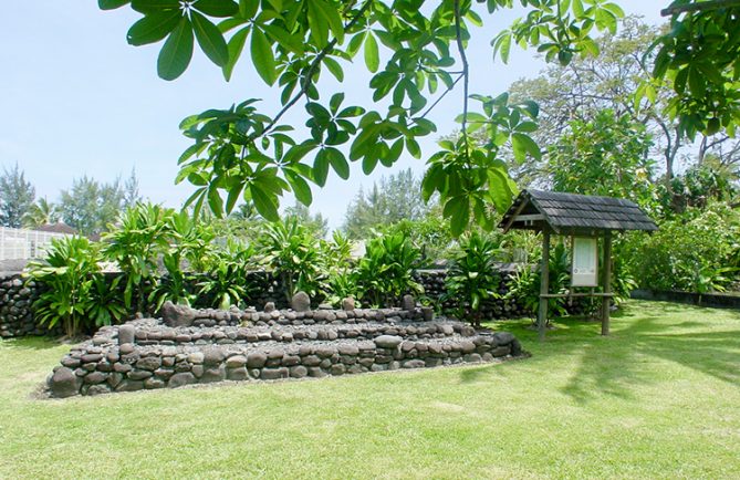 Marae Ahutoru ou Terahoi, du cimetière Pomare d'Arue.