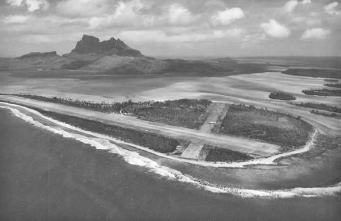 Construction de l'aéroport de Bora Bora