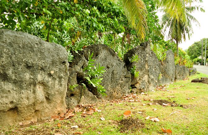 Marae Fare Opu Bora Bora. Photo Elsa Fernicle