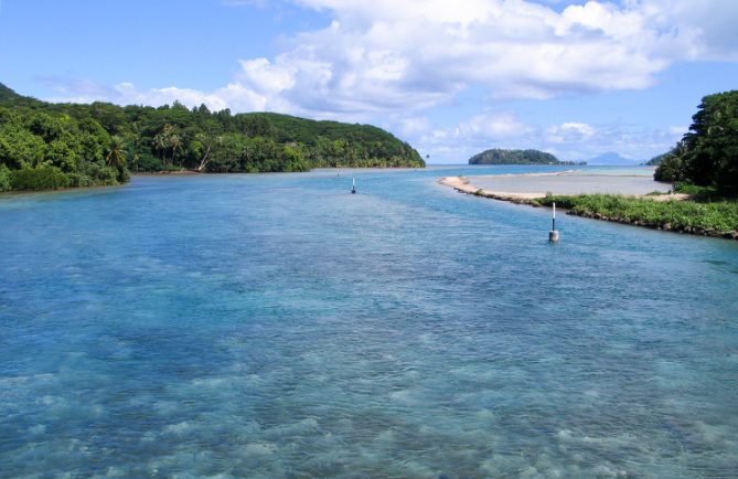 Baie de Port Bourayne à Huahine.