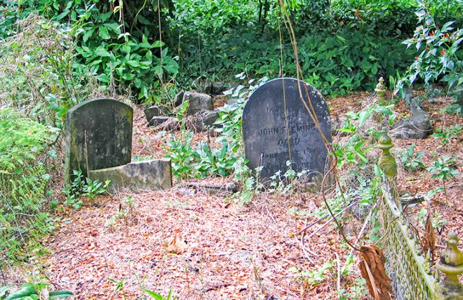 Tombe du conchyliologiste Andrew Garrett