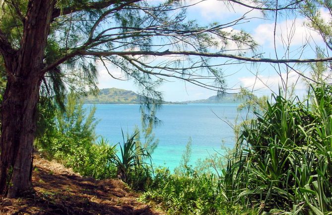 Belvédère du Cap Mata i’u tea, Mangareva. © Tahiti Heritage