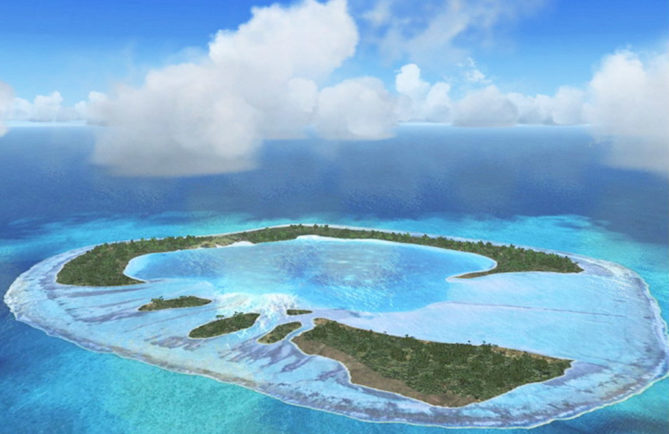 Motu One, atoll de Bellinghausen