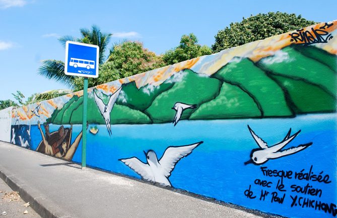 Fresque aux oiseaux pirae