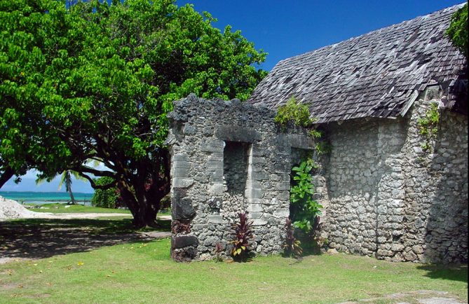 Palais du Roi, à Rikitea, Mangareva