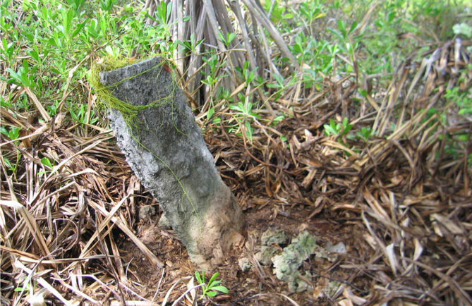 Tombe de vahine Mahuta à Tahanea