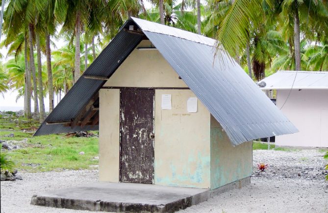 Le bureau de Poste de Tematangi en 2006