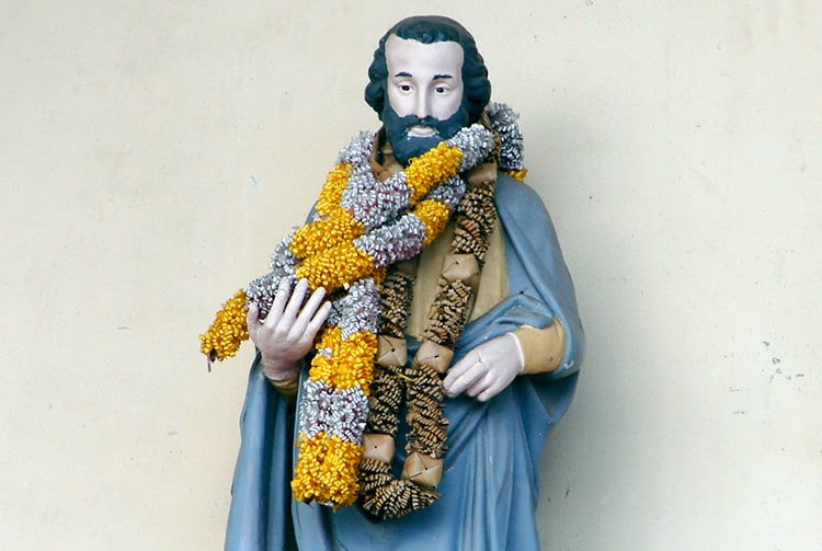 Statue de Saint-Joseph à l'église Saint-Joseph de Faa'a, Tahiti.