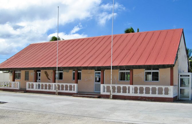 Maison communale de Hao en 2013