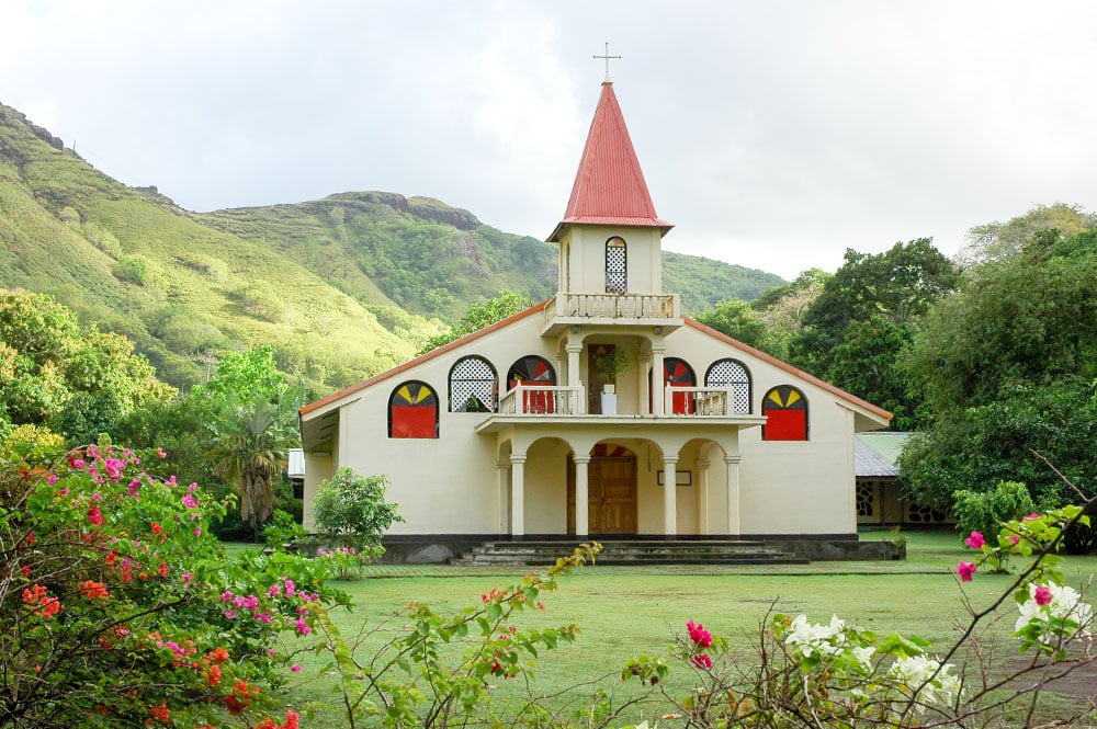 Eglise de l'Immaculée-Conception de Vaipaee. Photo Claude Serra