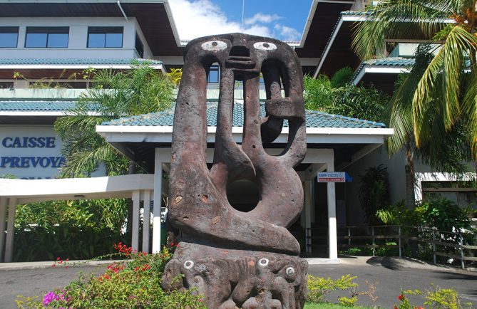 Tiki de la CPS, à Mamao Papeete