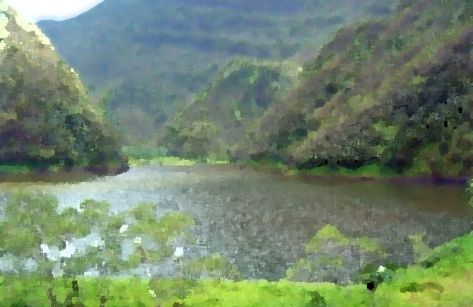 Petits bonhommes du lac Vaihiria