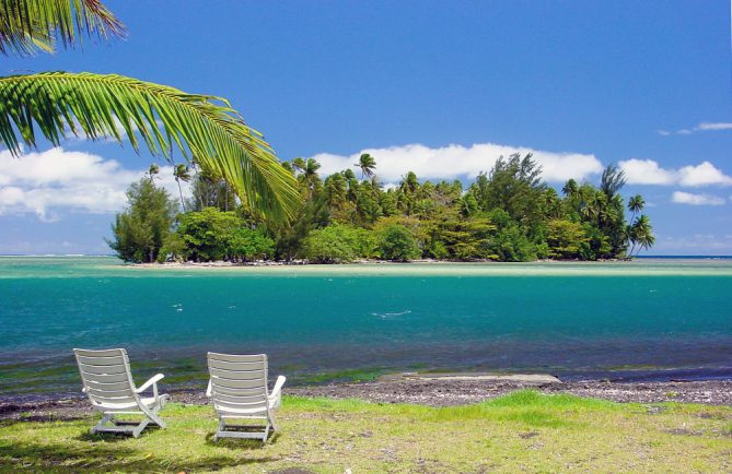 Motu Puuru à Mataeia Tahiti. © Tahiti Heritage