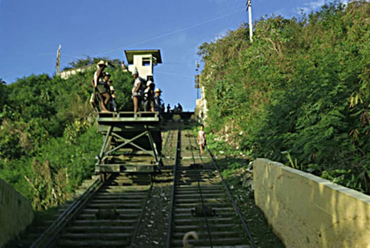 Funiculaire de Makatea en 1965