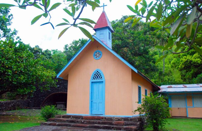 Chapelle de Hooumi à Taipivai, Nuku Hiva