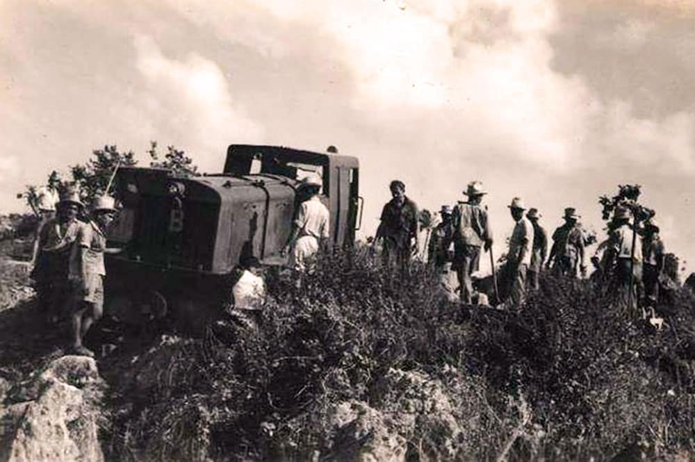 Déraillement d'un train à Makatea