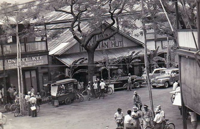 Le Quinn's Tahitian Hut, dancing à Papeete vers 1950. Photo Mackenzie