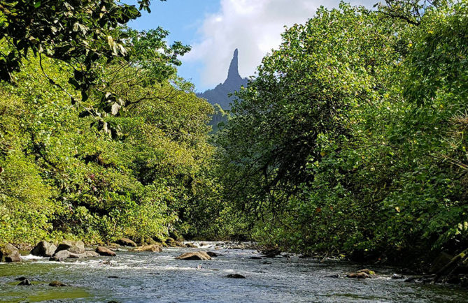 Mont Te Ure Vai Arava, marionnette de Chirac. Photo Chantal Tahiti iti