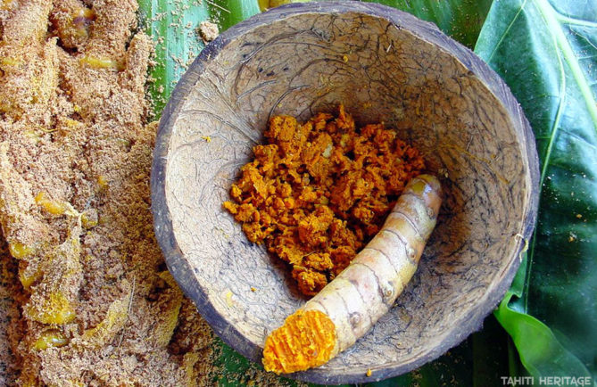 Curcuma longa, Rea Tahiti, Tumeric © Tahiti Heritage