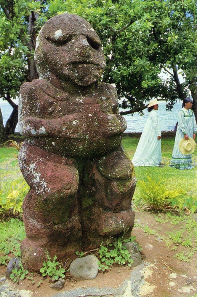 Tiki Moana de Raivavae au Musée Gauguin de Papeari, Photo A. Sylvain