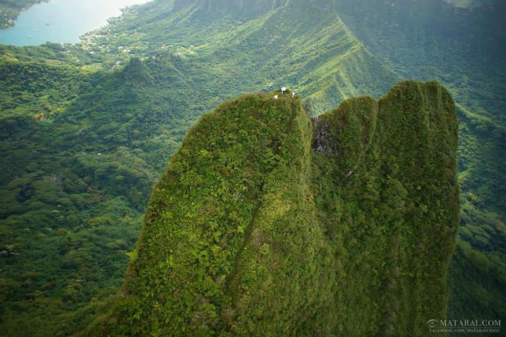 Mou'a Puta, la montagne perçée. Photo Matarai