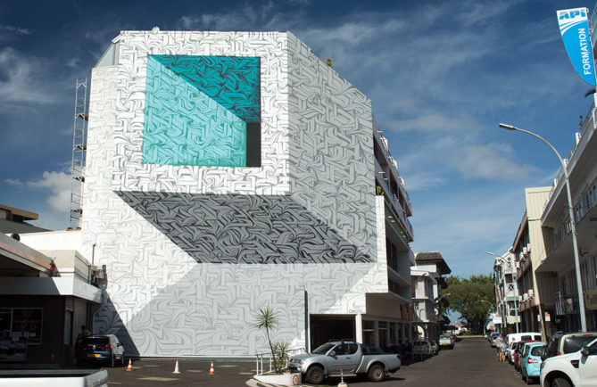 Street Art, le trompe l'oeil d'Astro - Papeava à Papeete