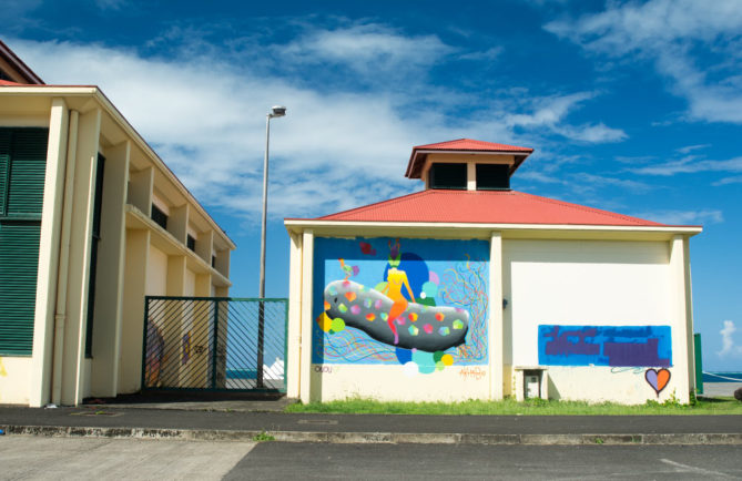 Street Art, Akimbo à Raiatea. Uno'u 2017