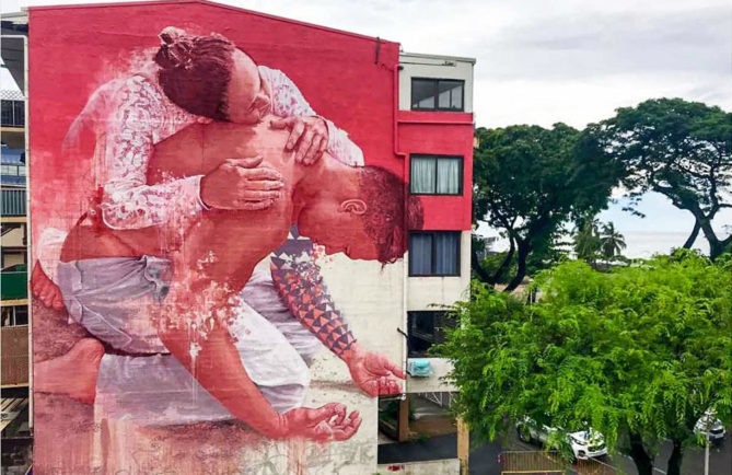 Force de la mémoire, par Fintan Magee à Papeete